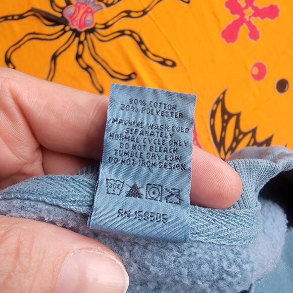 Y2K Aqua Mickey Sweatshirt L - Picture 5 of 7